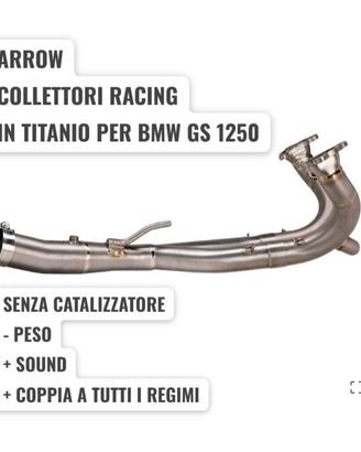 COLLETTORI TITANIO RACING BMW GS 1250 ARROW