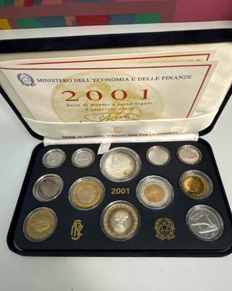 Divisisionale italia 2001 argento proof