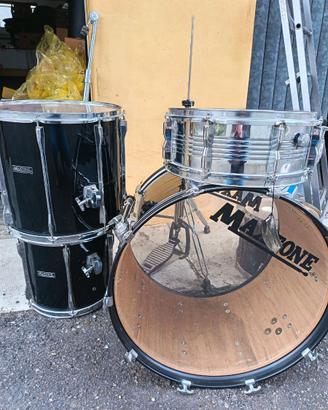 🥁 BATTERIA MAXTONE BLACK – SET COMPLETO PERFETTO