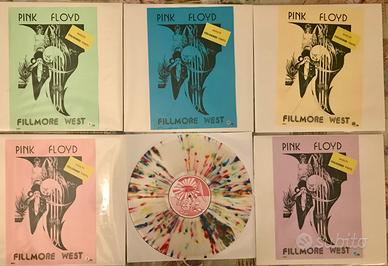 Pink Floyd Fillmore West 90 copies multicolored lp