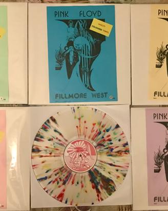 Pink Floyd Fillmore West 90 copies multicolored lp