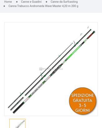  trabucco Andromeda 3 pezzi completa di mupinello 