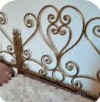 letto singolo ottone 2x0,85