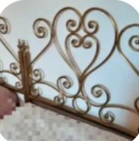 letto singolo ottone 2x0,85