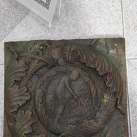 Formella scultura bassorilievo colore bronzo