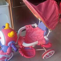 triciclo/bici tre ruote rosa