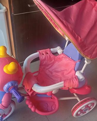 triciclo/bici tre ruote rosa