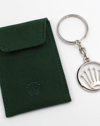 Rolex Portachiavi Acciaio Custodia Verde ORIGINALE