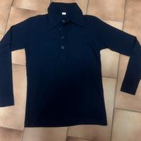 Maglia uomo di maglina Vintage XS blu notte