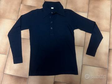Maglia uomo di maglina Vintage XS blu notte