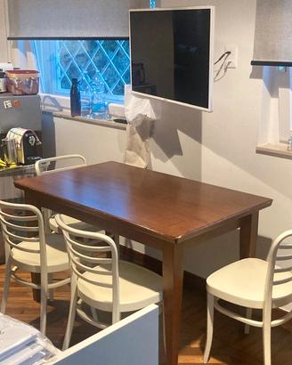 Tavolo cucina legno massello allungabile