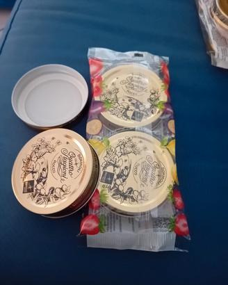 coperchi per vasetti + vasetti da 500 ml