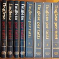 Libri  corso di inglese con cassette e dispense