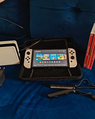Nintendo switch oled+ accessori+ giochi 