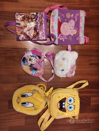 Borse tracolla vari personaggi