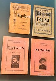 4 libretti d’opera originali primi ‘900