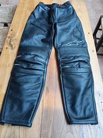 pantaloni pelle alpinestar donna