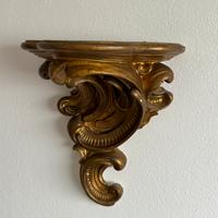 Mensole in gesso dorato in stile barocco