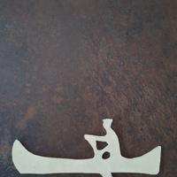 Panda Sisley logo canoa  pelle per sedile