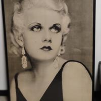 Poster fotografico vintage di Jean Harlow