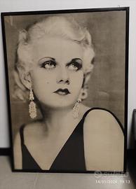 Poster fotografico vintage di Jean Harlow