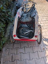 rimorchio bici per cani bicicletta 