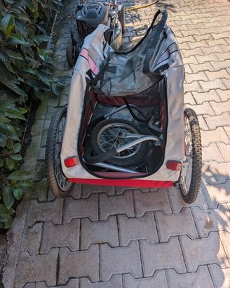 rimorchio bici per cani bicicletta 