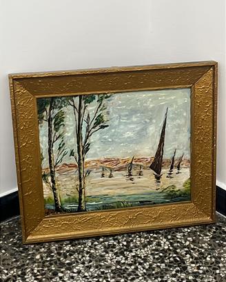 Quadro con cornice in legno