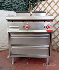 piastra frytop liscia serie 90 bertos