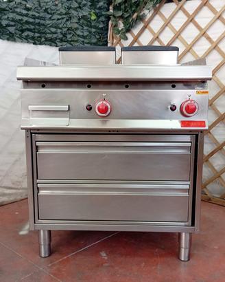 piastra frytop liscia serie 90 bertos