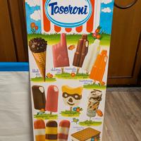 Tabella in metallo gelati Toseroni - 1978 circa