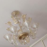 lampadario La Murrina,vetro murano con polvere oro