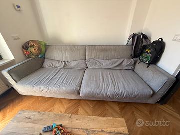 Divano bontempi 230x1 circa grigio  in piuma misto