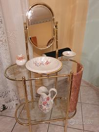 toilette lavamani con catino per camera da letto 