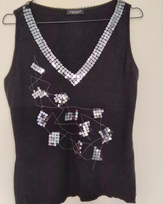 Maglietta Top con strass