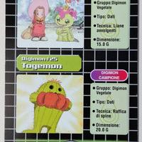 Carta Digimon 1999 Lenticolare - Palmon/Togemon