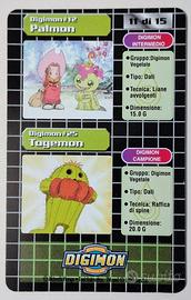 Carta Digimon 1999 Lenticolare - Palmon/Togemon