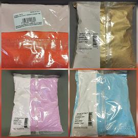 Lotto Sabbia colorata per decorazioni 