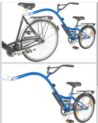 rimorchio bici a una ruota
