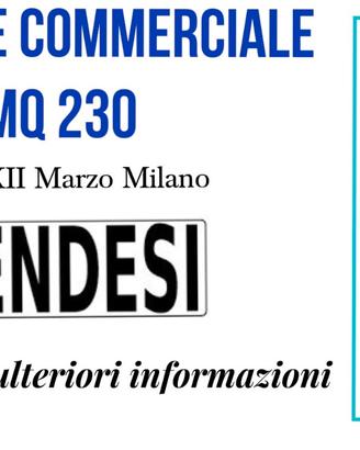 703/19 IMMOBILE COMMERCIALE 230 mq zona XXII Marzo