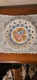 Piatto decorativo traforato in ceramica – “La Cont