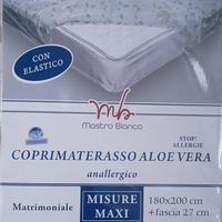 coprimaterasso matrimoniale aloe vere 180x200h27