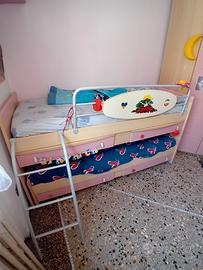 Letto a castello estraibile