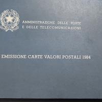 1984 ITALIA LIBRETTO EMISSIONE CARTE VALORI POSTAL