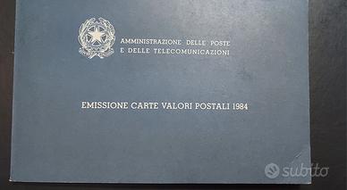 1984 ITALIA LIBRETTO EMISSIONE CARTE VALORI POSTAL