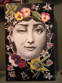 quadro artigianale art decò Fornasetti style
