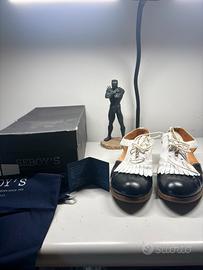 Scarpe stringate Seboy’s Bicolore con frange