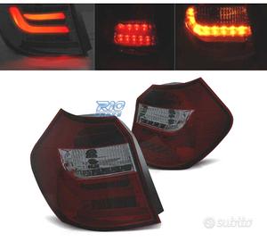 FANALI BMW E87 07-11 ROSSO FUMÉ LED