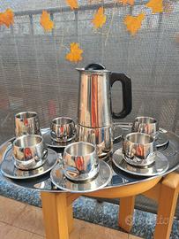 Set completo tazzine + moka firmato AMC Art Design