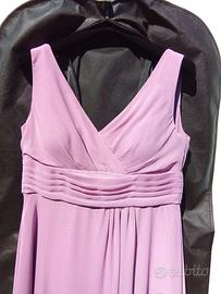 Abito da cerimonia donna colore rosa antico tg 44